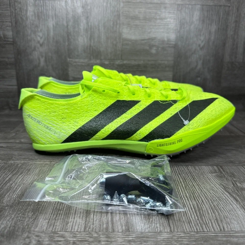 Adidas Adizero Prime SP 3 Women 9 Neon Yellow Black Sprinting Spikes NEW IG1151